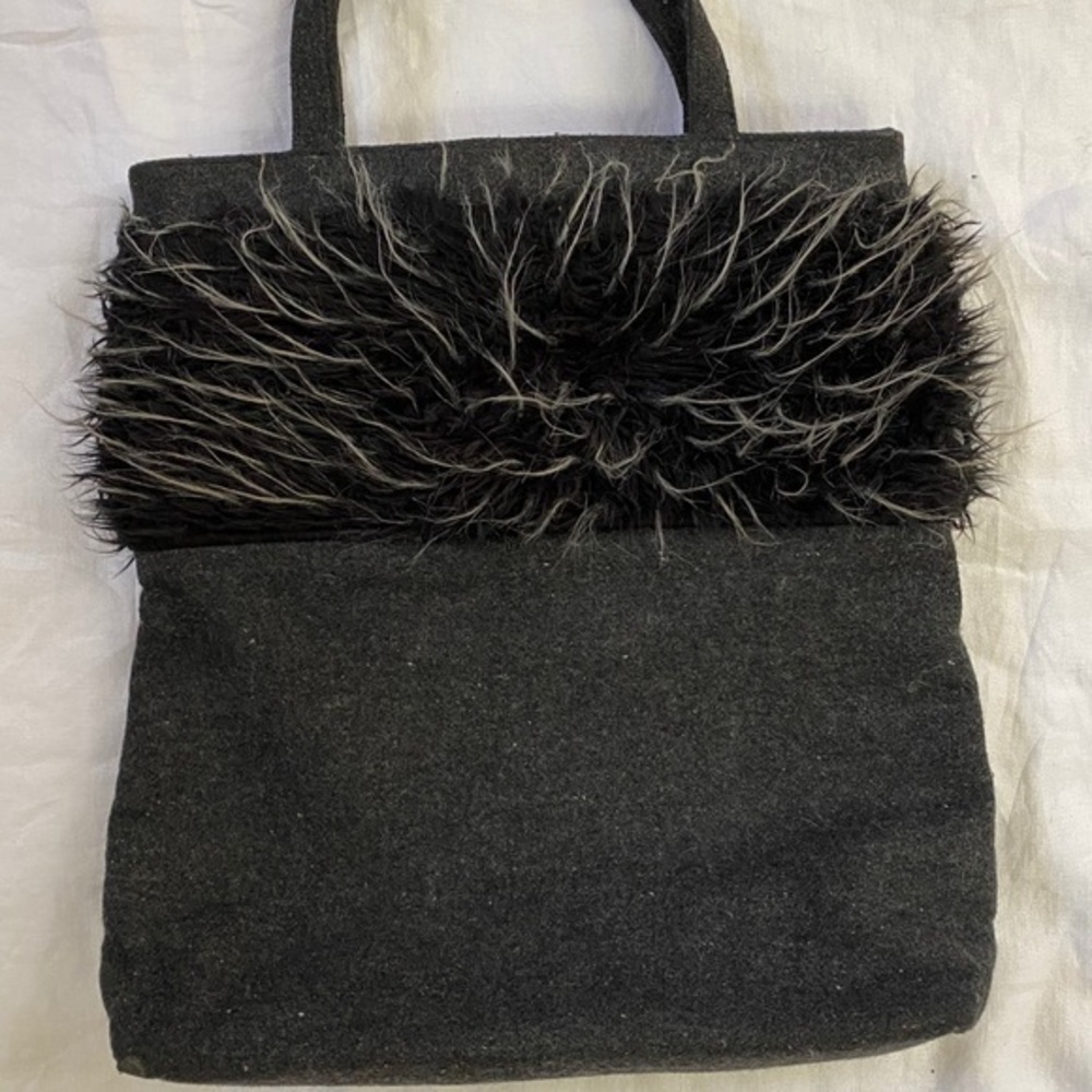 Theme fur handbag 15” by 14”